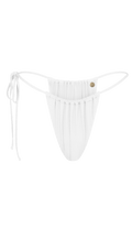 Canvas bikini bottom in Cream, The Canvas by Marquise Swim