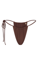 Canvas bikini bottom in Mocha, The Canvas by Marquise Swim