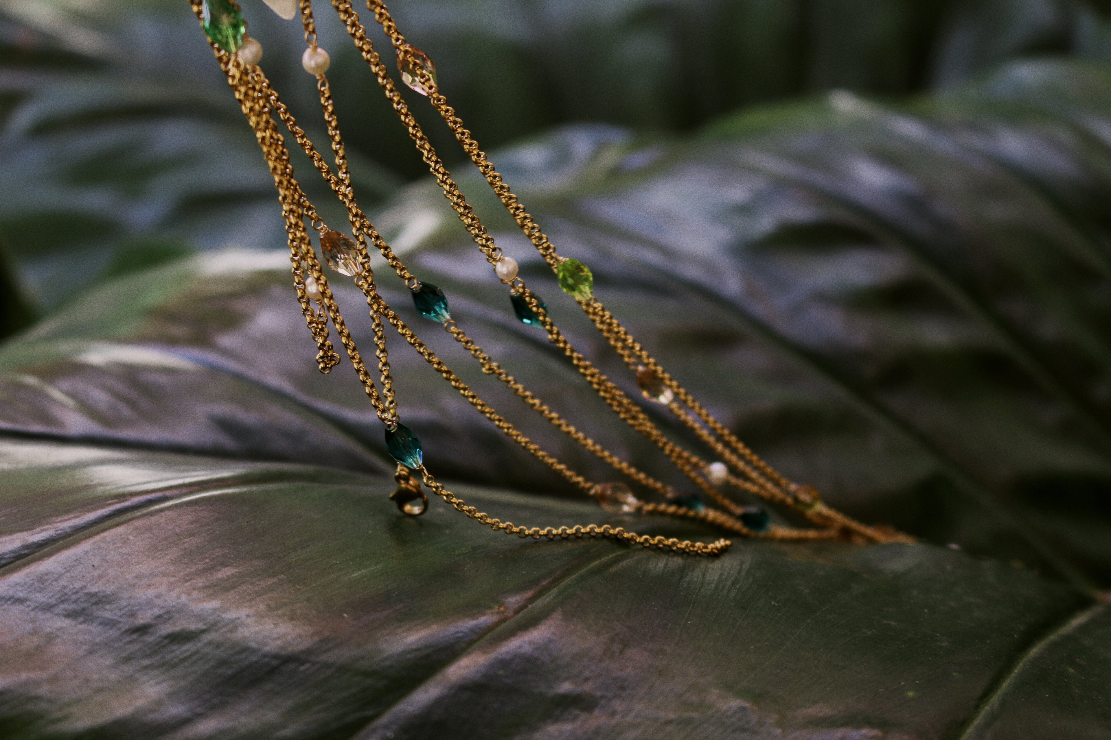 Body chain Pearl jewelry Marquise Swim