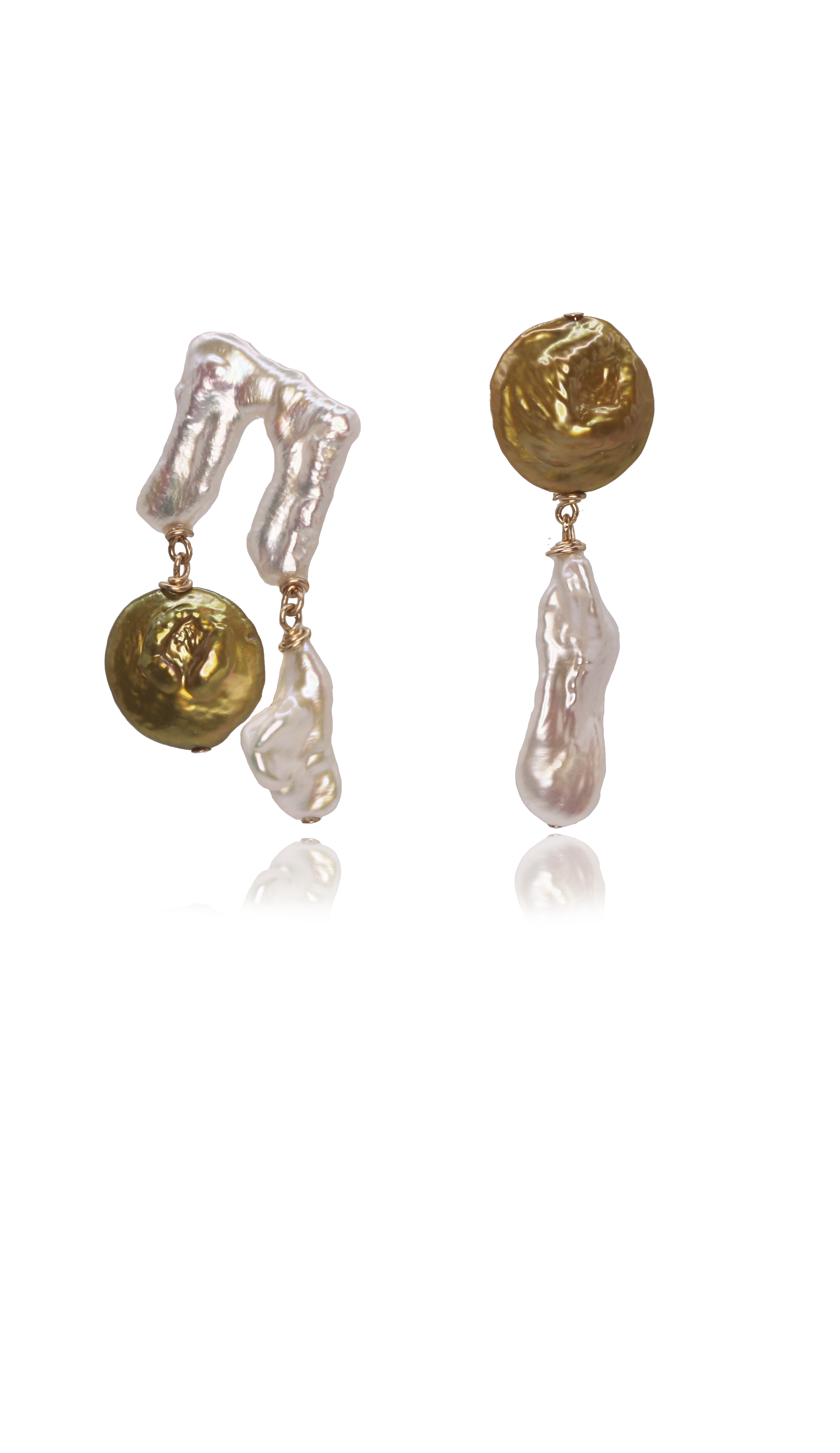 Earrings Pearl jewelry Marquise Swim