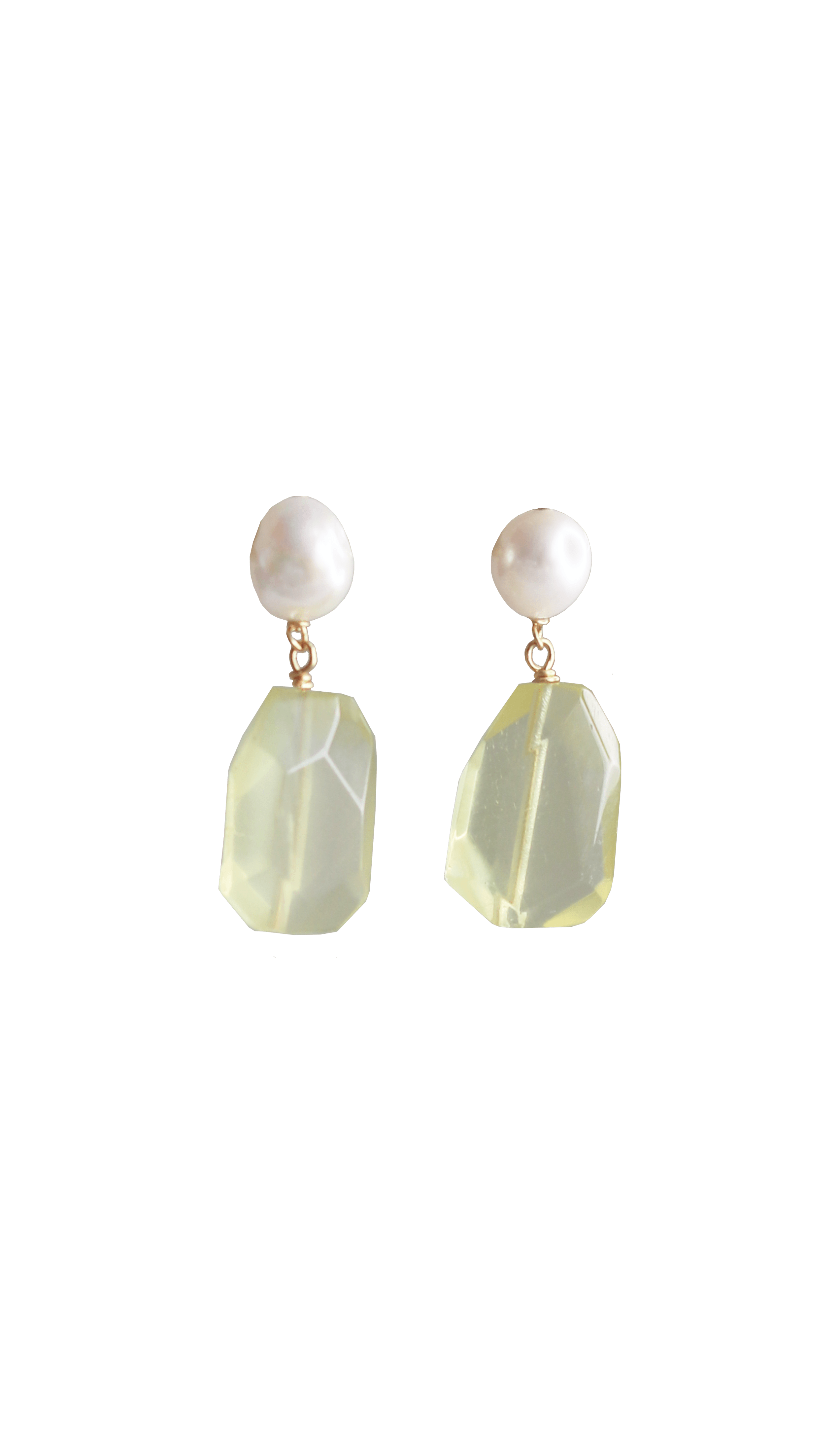 Earrings Pearl Quartz jewelry Marquise Swim