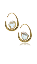 Earrings Pearl jewelry Marquise Swim