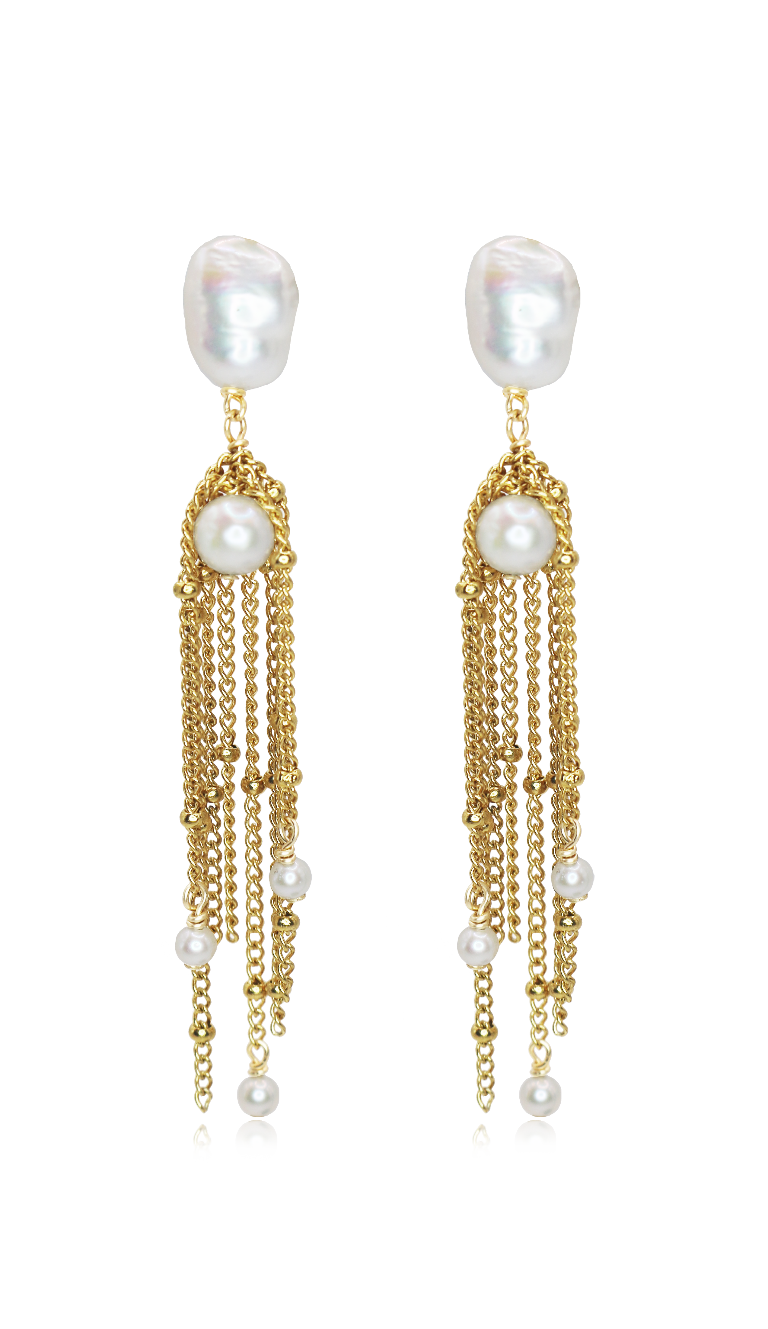 Earrings Pearl jewelry Marquise Swim