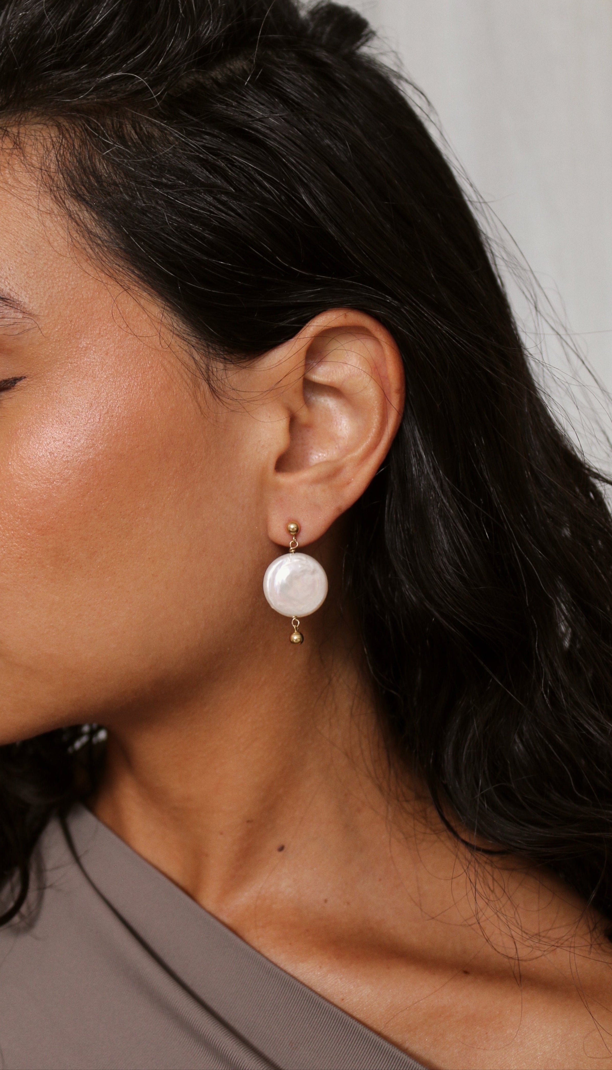 Earrings Pearl jewelry Marquise Swim