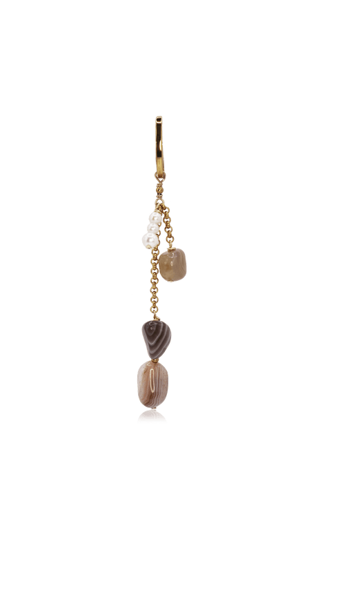 Grapes bikini charm in Botswana Agate, Marquise Swim
