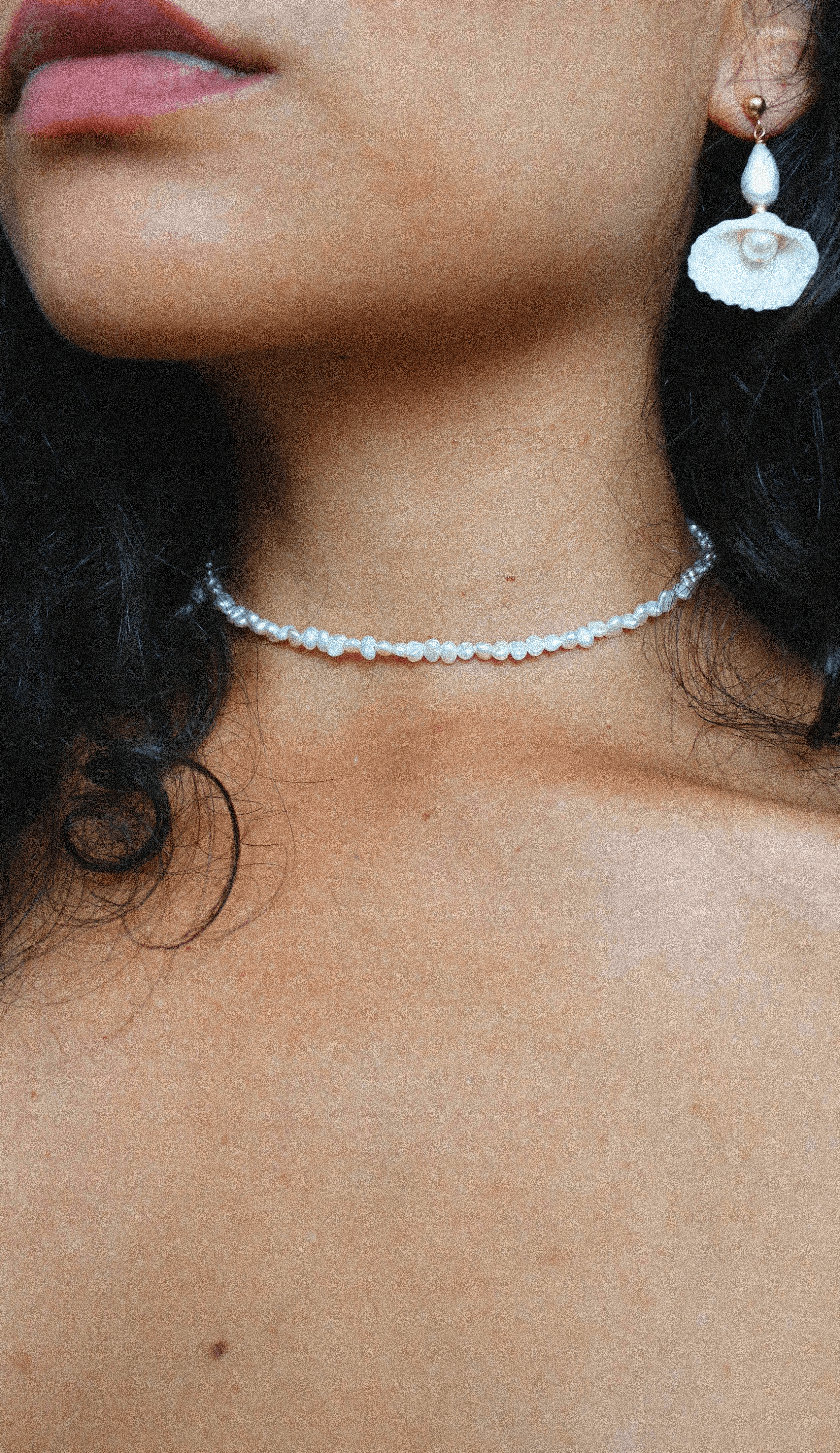 Necklace choker Pearl jewelry Marquise Swim