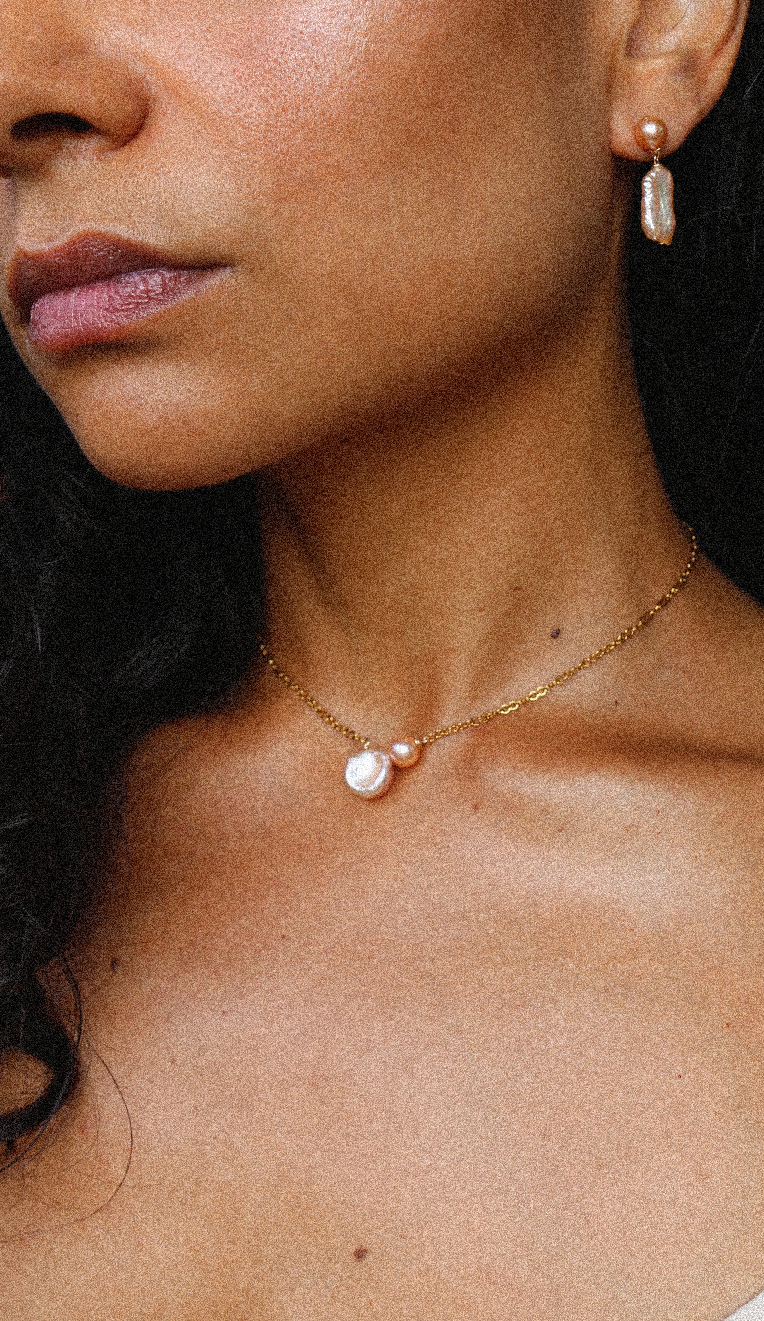 Necklace Pearl jewelry Marquise Swim
