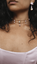 Necklace choker multi colors Pearl jewelry Marquise Swim