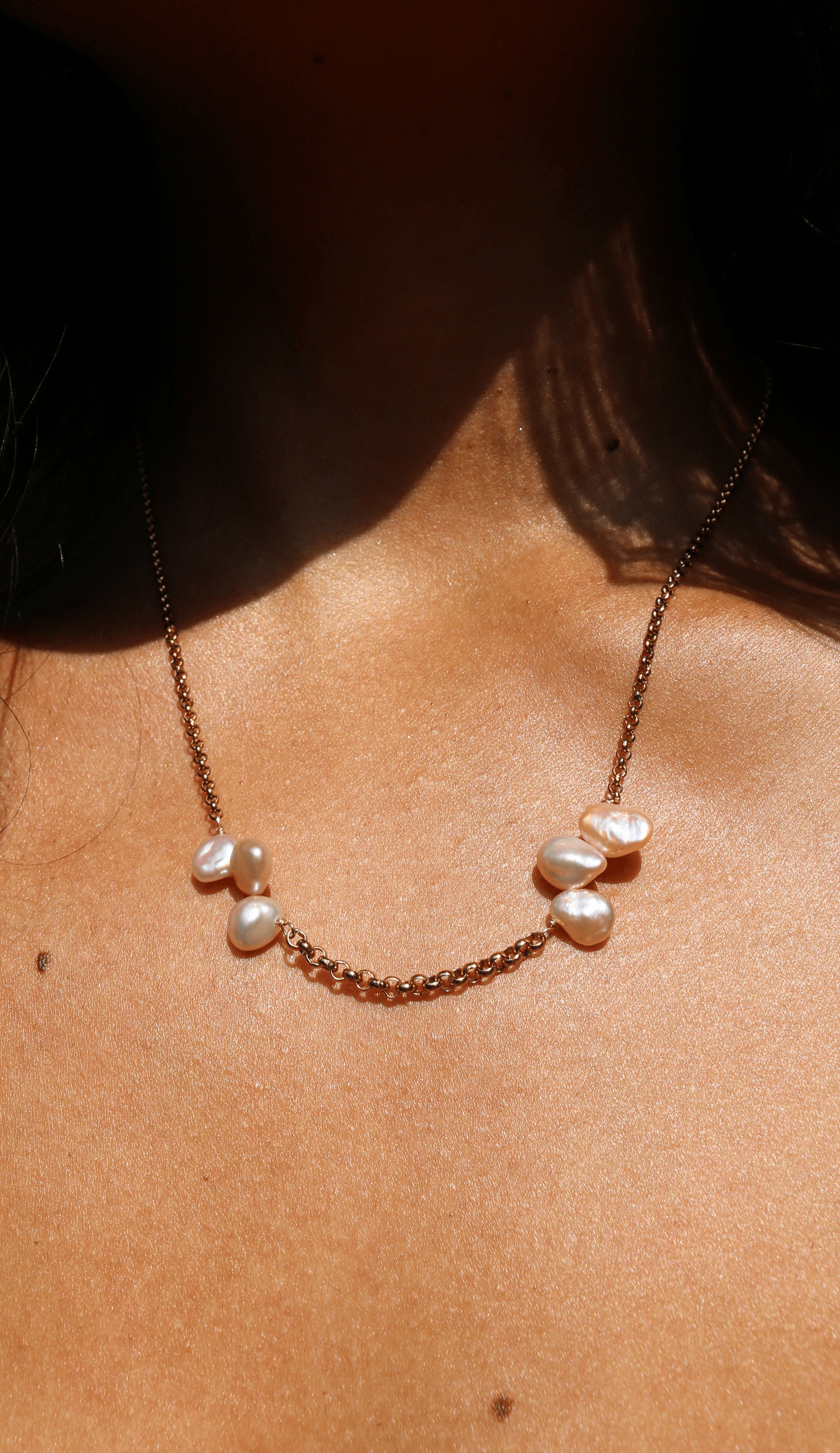 Necklace Pearl jewelry Marquise Swim