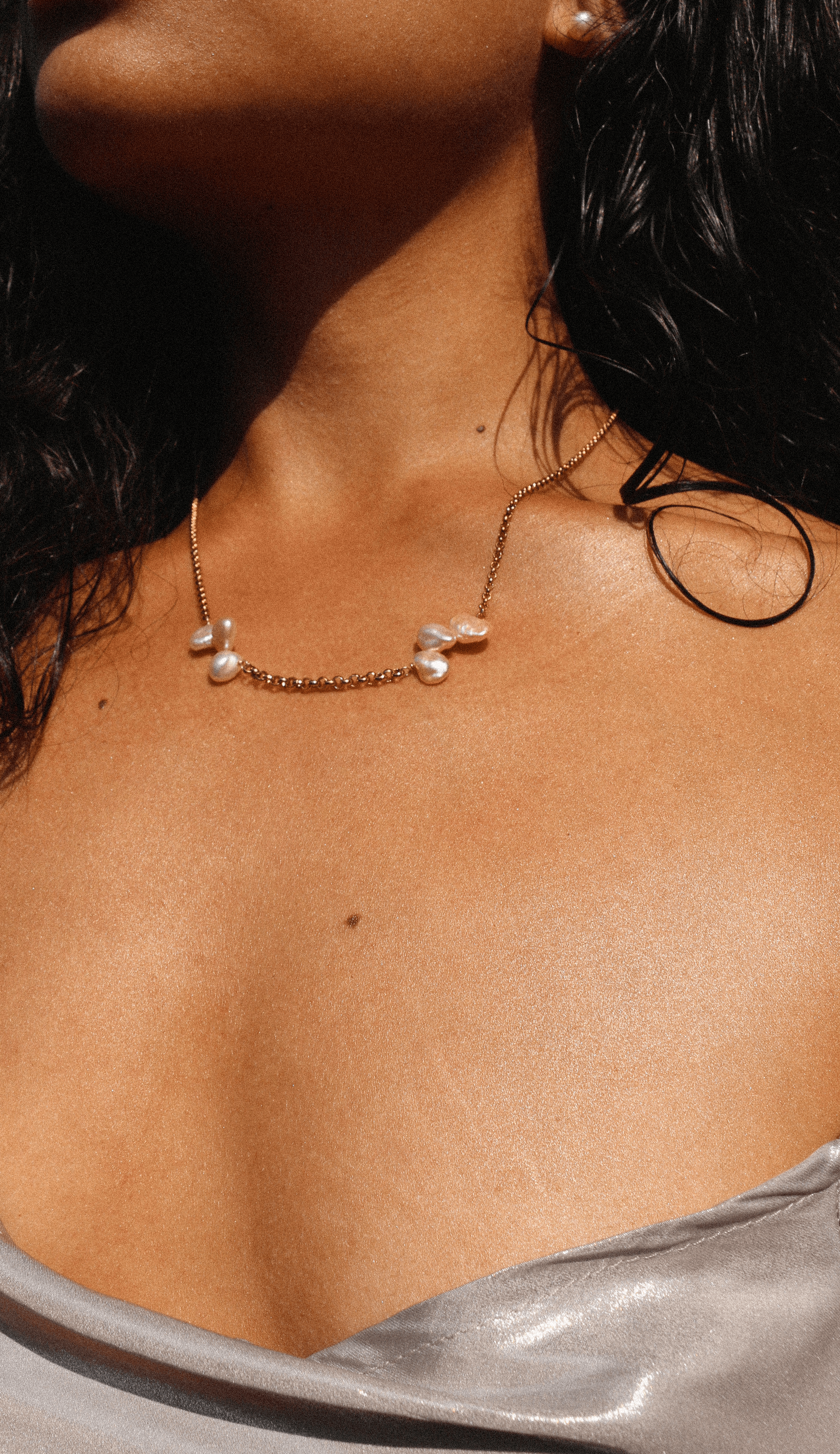 Necklace Pearl jewelry Marquise Swim