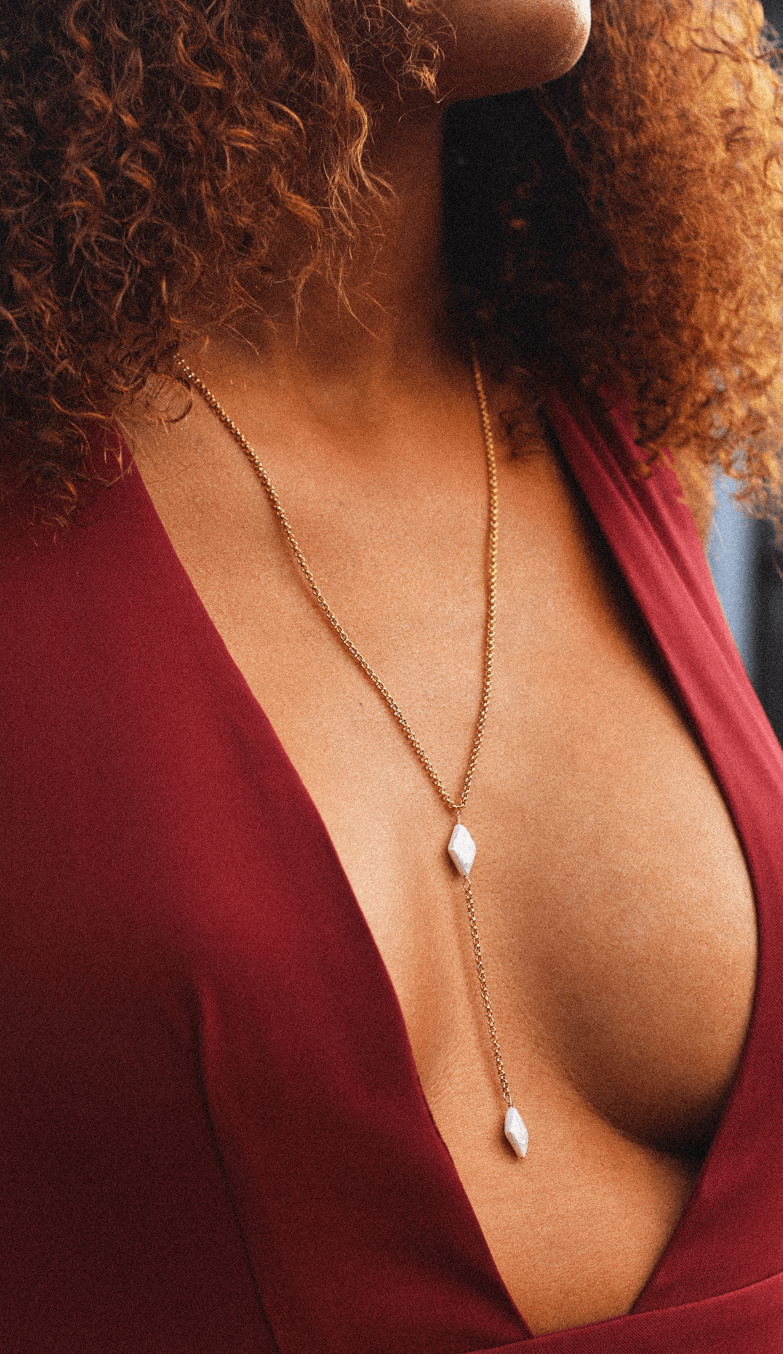 Necklace Pearl jewelry Marquise Swim