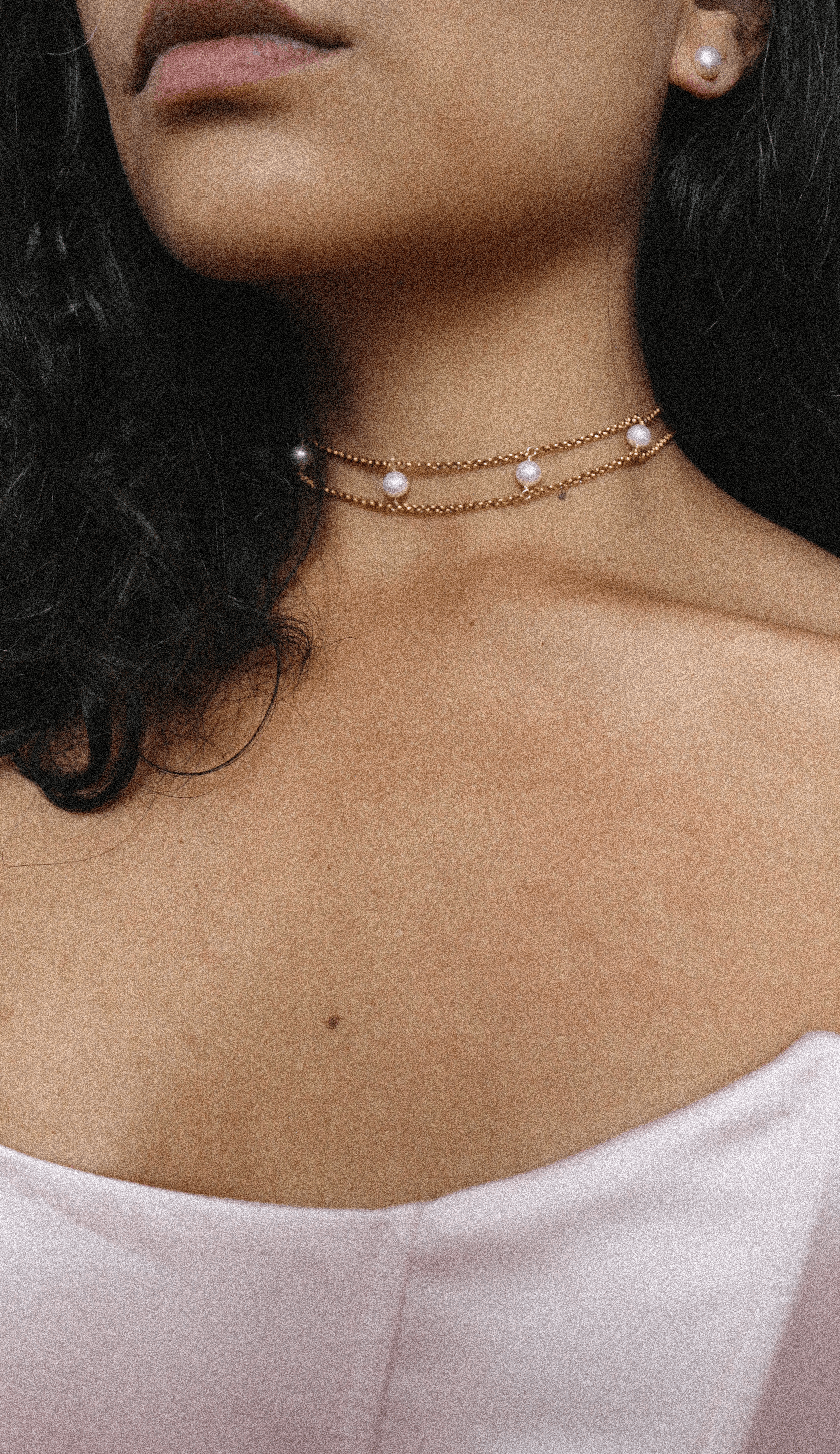 Necklace choker Pearl jewelry Marquise Swim
