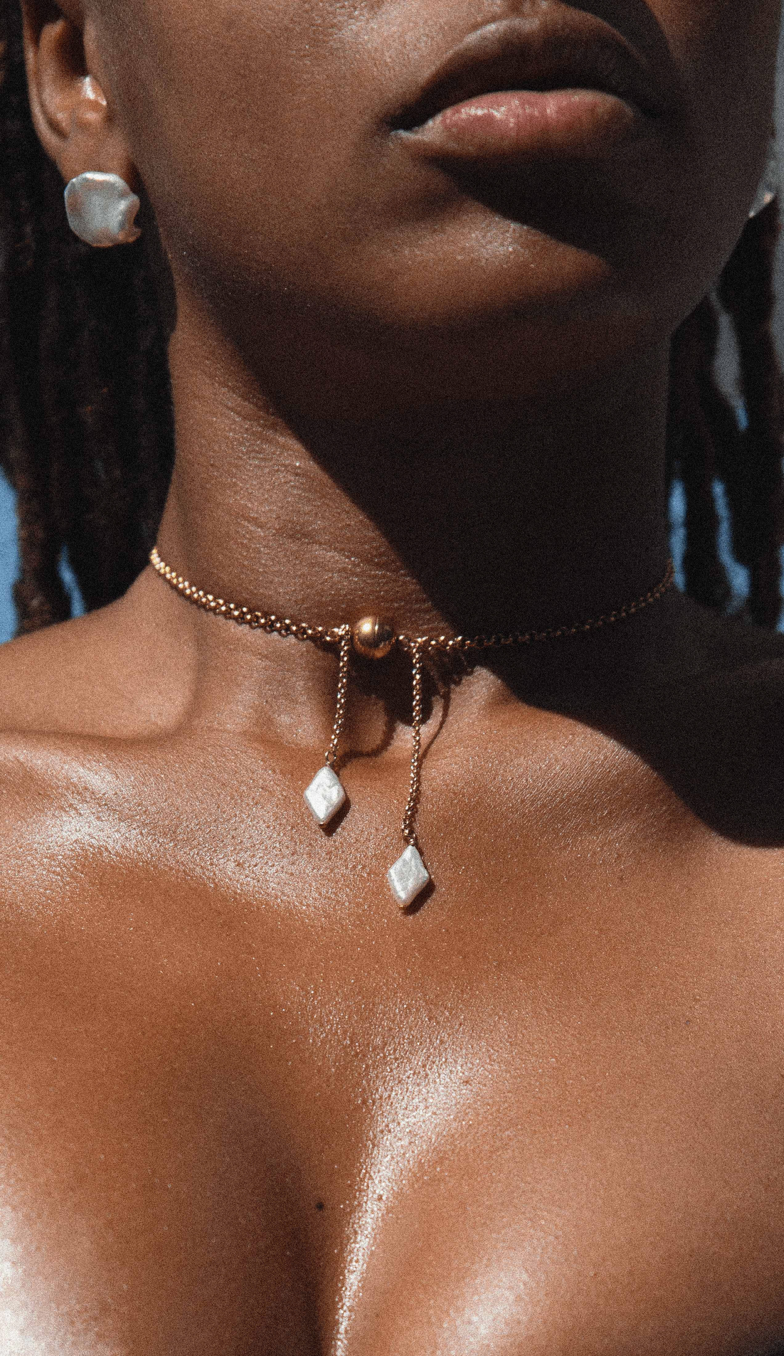 Necklace Pearl jewelry Marquise Swim