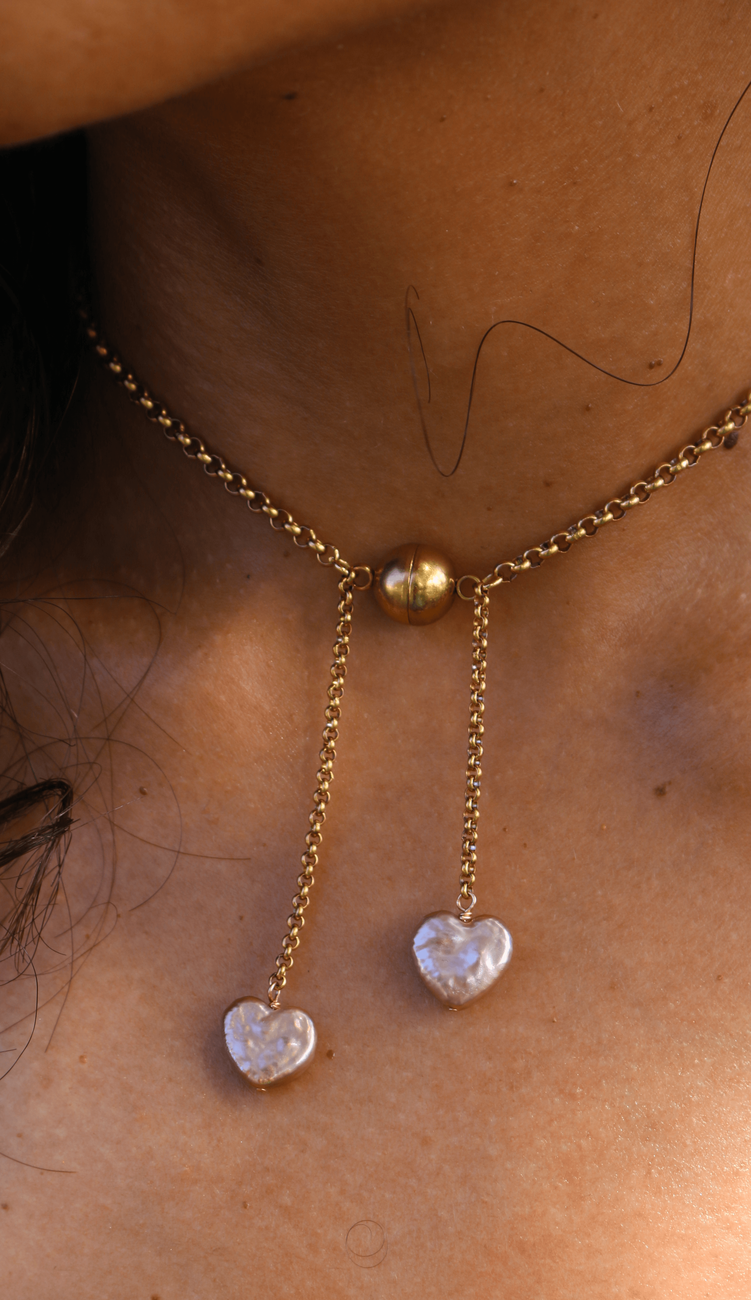 Necklace Pearl jewelry Marquise Swim