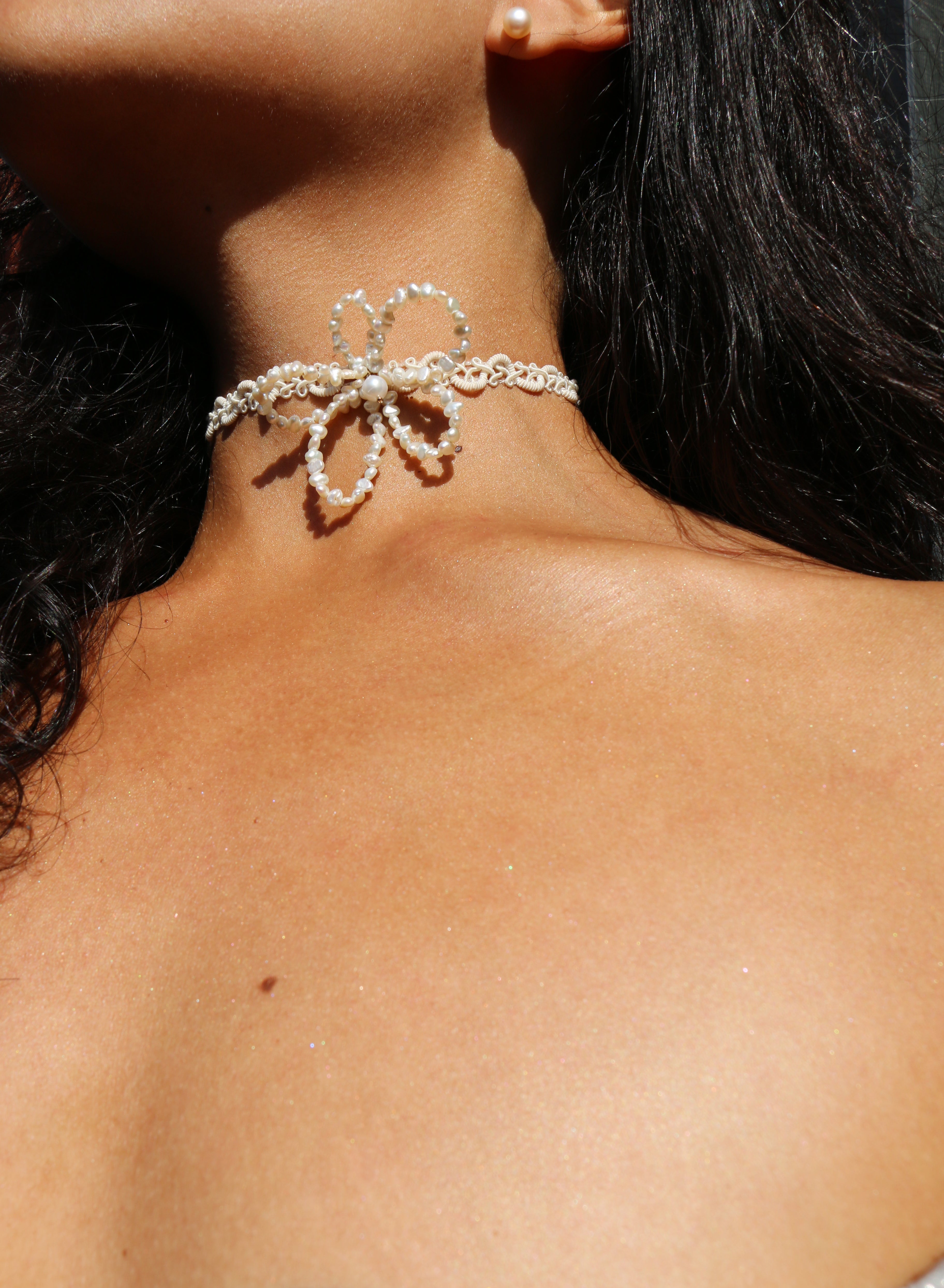 Necklace Pearl jewelry Marquise Swim
