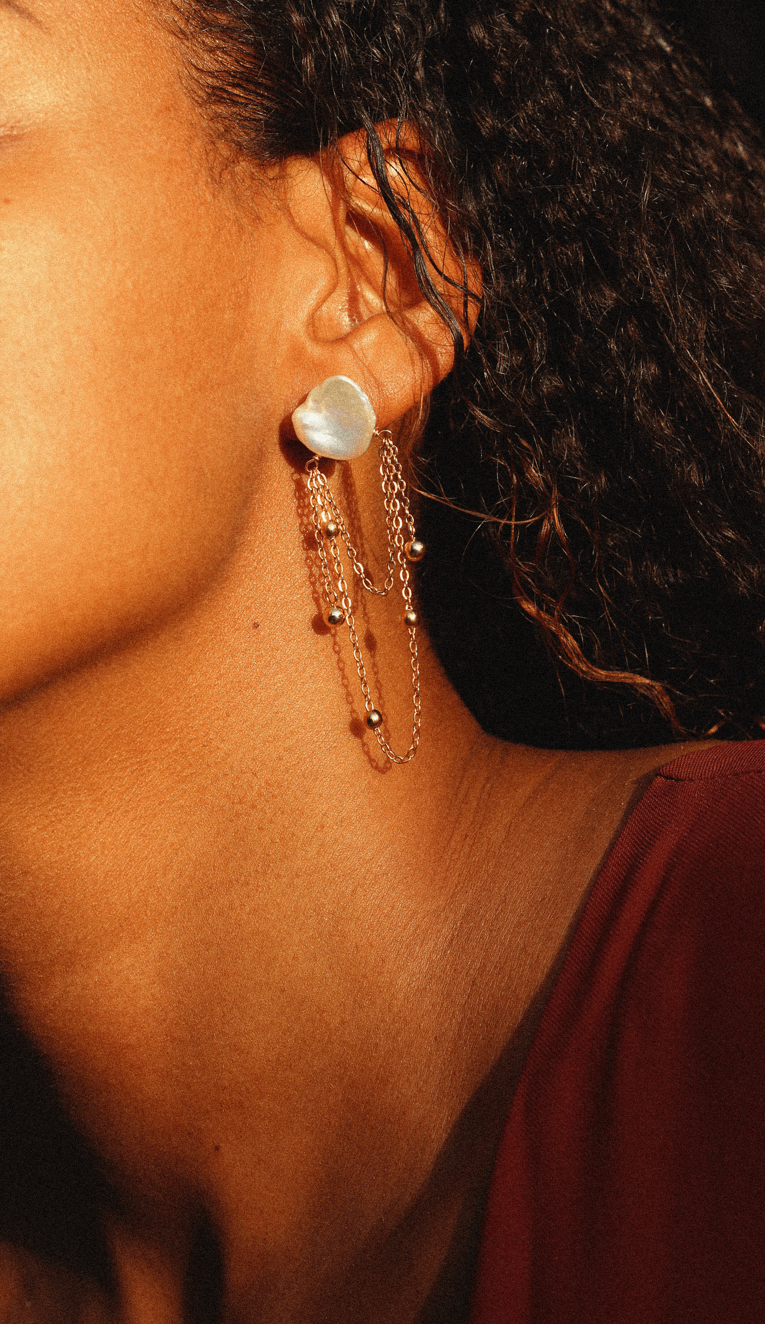 Earrings | White Poppy